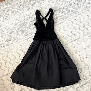 BCBG MaxAzria Open Back - Full Skirt - Cross Back - Cocktail Dress - Small